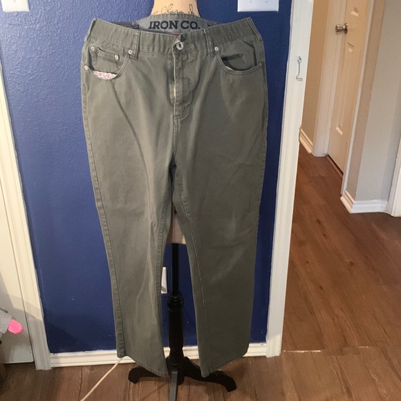 iron co Jeans Iron Co Green Pants 343 Waistlength Poshmark